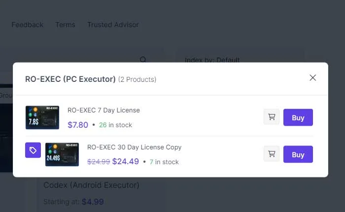 How to purchase RO-EXEC? 